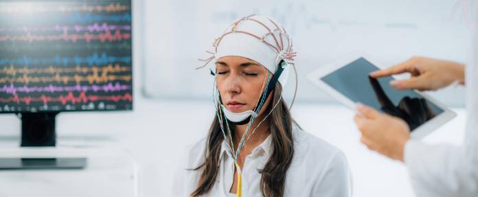 EEG bei einer Frau