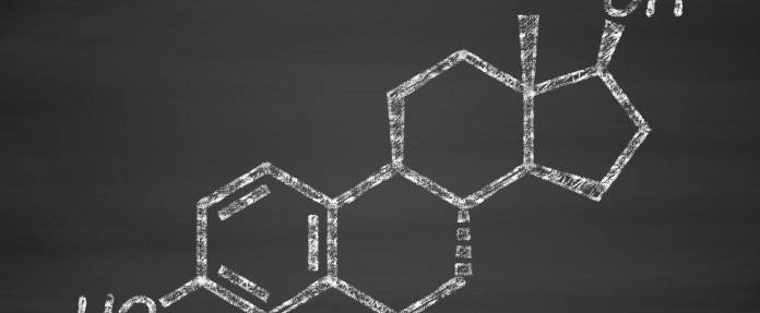Östrogen Molekül - weibliches Sexualhormon