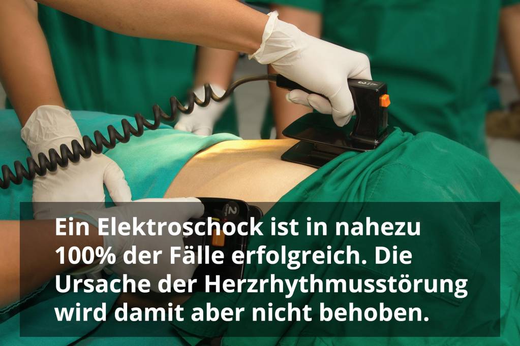 Herzrhythmusstörungen » Elektrokardioversion (Elektroschock)