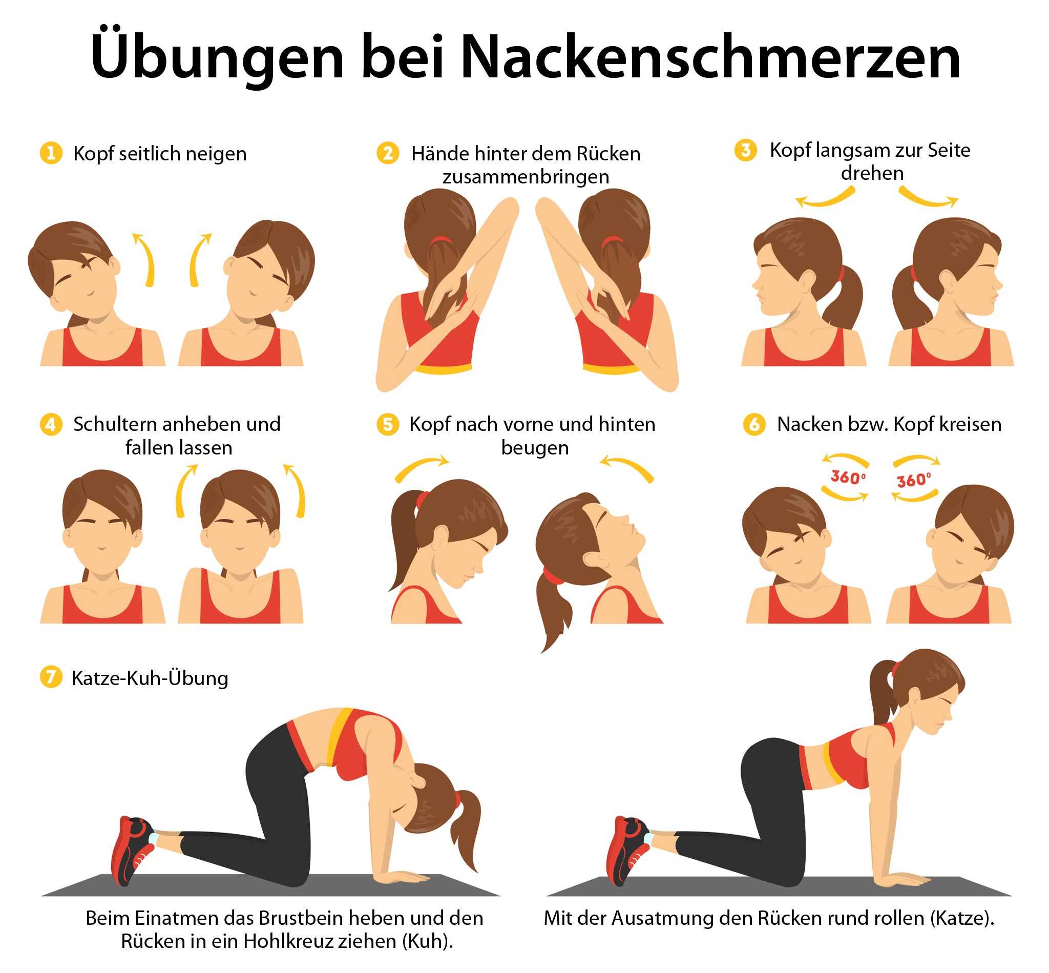 Nackenschmerzen - Übungen & was Sie sonst noch tun können