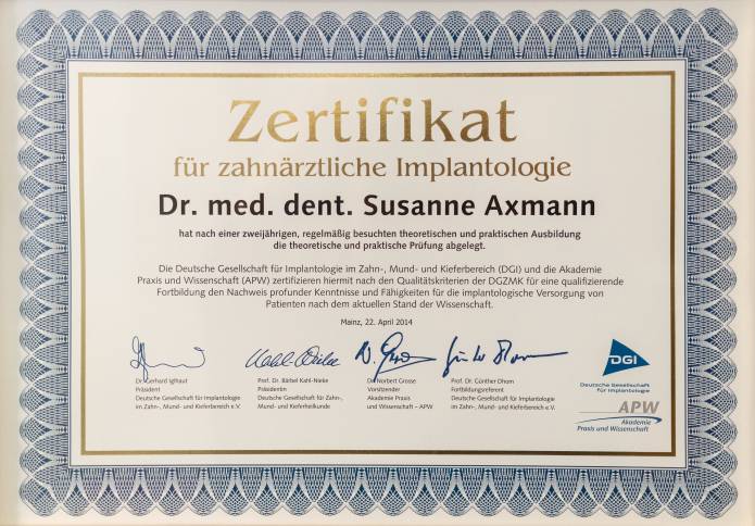 , Dr. Susanne Axmann, Zahnarzt Ludwigshafen - Zahnärztin Dr. Susanne Axmann, Ludwigshafen, Zahnärztin