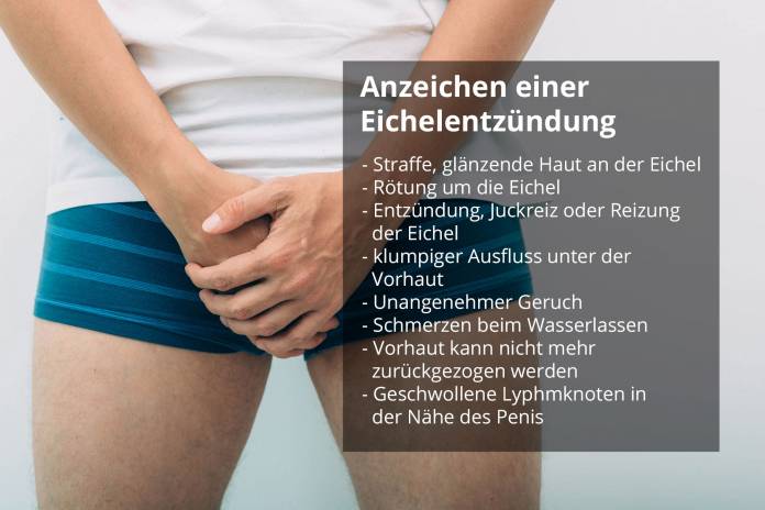 Anzeichen einer Eichelentzündung (Balanitis)