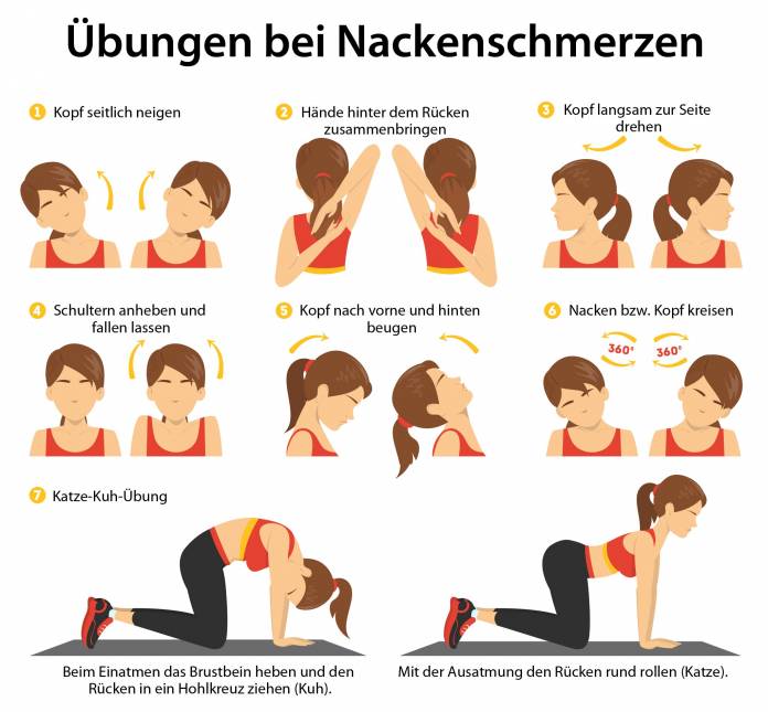 Übungen bei Nackenschmerzen