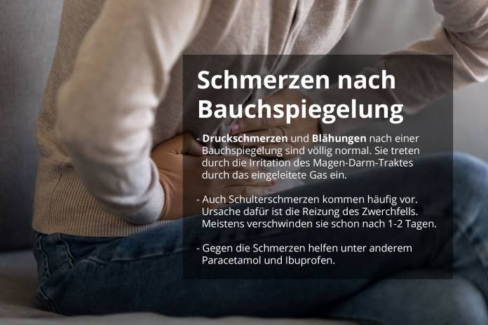 Schmerzen nach Bauchspiegelung