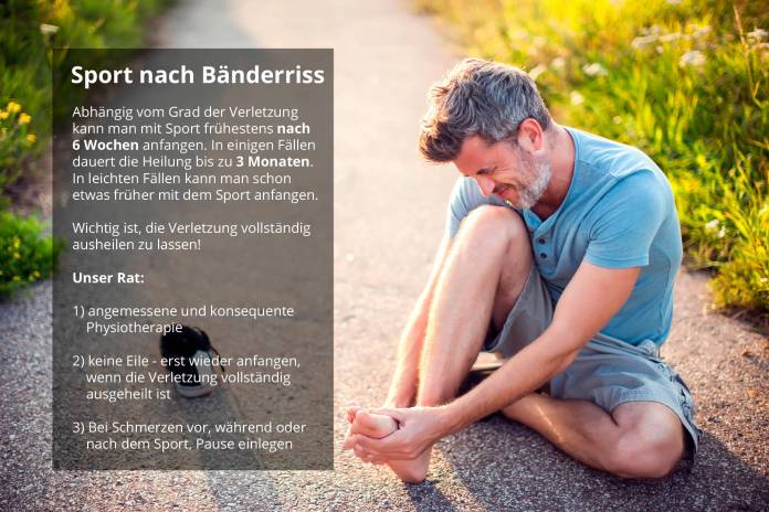 Sport nach Bänderriss