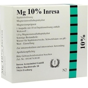 Mg 10% Inresa, 10x10 ML
