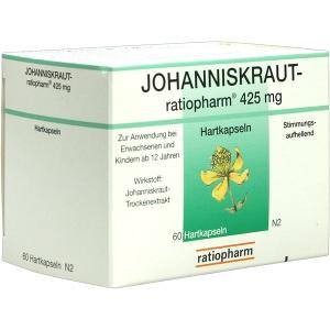 JOHANNISKRAUT-ratiopharm 425mg Hartkapseln, 60 ST