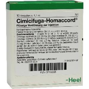 CIMICIFUGA HOMACCORD, 10 ST