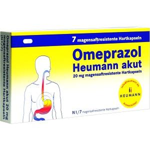 Omeprazol Heumann akut 20mg magensaftres.Hartkapseln, 7 ST