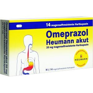 Omeprazol Heumann akut 20mg magensaftres.Hartkapseln, 14 ST