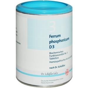 BIOCHEMIE DHU 3 FERRUM PHOSPHORICUM D 3, 1000 ST