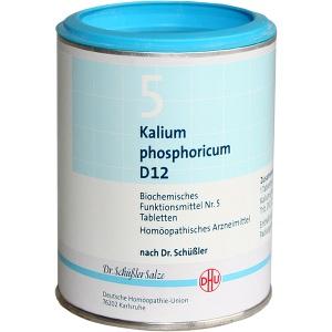 BIOCHEMIE DHU 5 KALIUM PHOSPHORICUM D12, 1000 ST