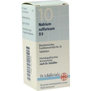 BIOCHEMIE DHU 10 NATRIUM SULFURICUM D 3, 80 ST