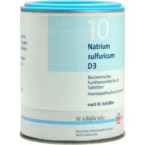 BIOCHEMIE DHU 10 NATRIUM SULFURICUM D 3, 1000 ST