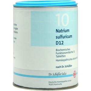 BIOCHEMIE DHU 10 NATRIUM SULFURICUM D12, 1000 ST