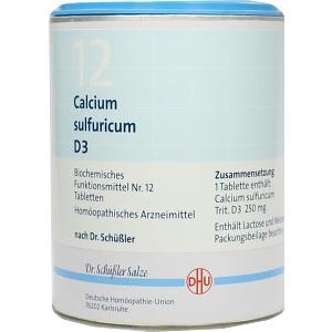 BIOCHEMIE DHU 12 CALCIUM SULFURICUM D 3, 1000 ST