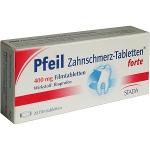 Pfeil Zahnschmerz-Tabletten forte, 20 ST