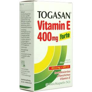 TOGASAN Vitamin E 400mg forte, 60 ST