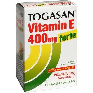 TOGASAN Vitamin E 400mg forte, 100 ST