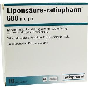 Liponsäure-ratiopharm 600mg p.i., 10 ST