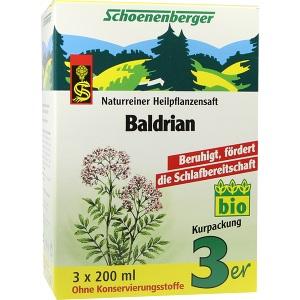 BALDRIAN SCHOENENBERGER HEILPFANZENSÄFTE, 3X200 ML