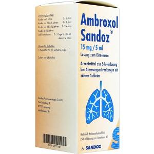 Ambroxol Sandoz 15mg/5ml Saft, 250 ML