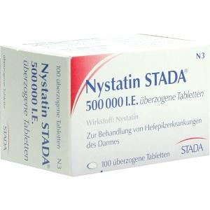 Nystatin STADA 500.000 I.E. überzogene Tabletten, 100 ST