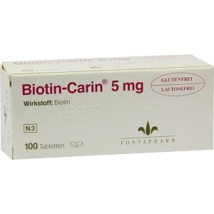 Biotin Carin 5mg Lactose-Glutenfrei, 100 ST