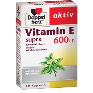 Doppelherz Vitamin E supra 600 I.E., 80 ST