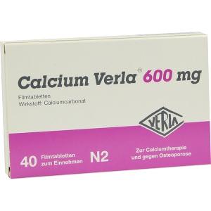 Calcium Verla 600mg, 40 ST