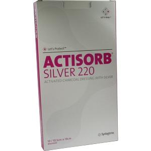 ACTISORB 220 Silver 19.0x10.5cm steril, 10 ST
