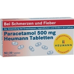 Paracetamol 500 mg Heumann Tabletten, 20 ST