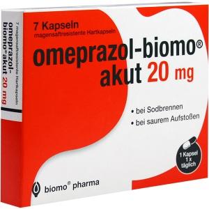 omeprazol-biomo akut 20mg, 7 ST
