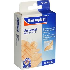 Hansaplast Universal Water Resist. 5 Größen Strips, 40 ST
