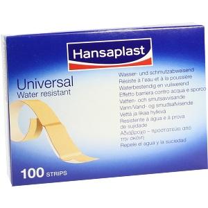 Hansaplast Universal Water Resist.120x20mm Strips, 100 ST