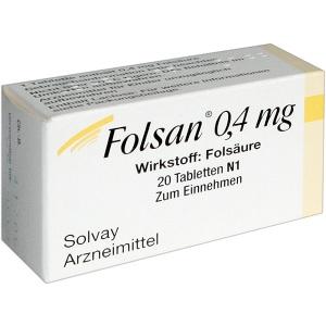 Folsan 0.4mg, 20 ST
