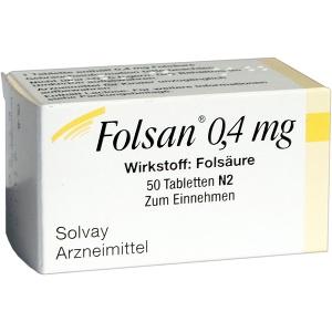 Folsan 0.4mg, 50 ST