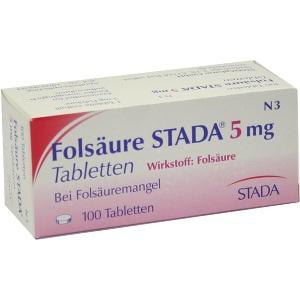 Folsäure STADA 5mg Tabletten, 100 ST