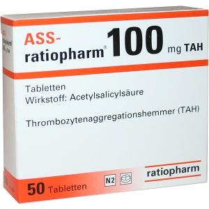Ass-ratiopharm 100mg TAH, 50 ST