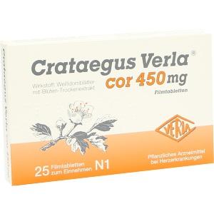 Crataegus Verla cor 450mg, 25 ST