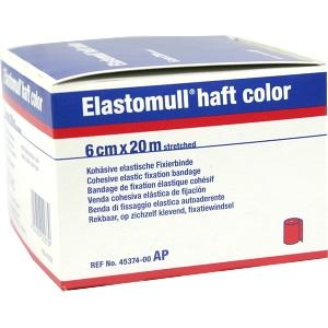 ELASTOMULL HAFT 20MX6cm color rot, 1 ST