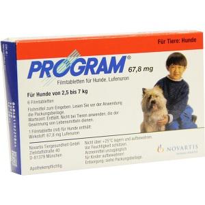 Program Tabletten für Hunde 67.8mg 2.5-7kg, 6 ST
