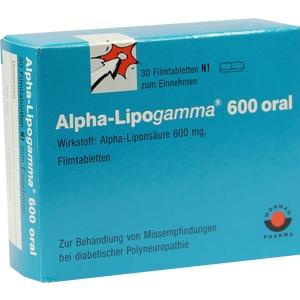 Alpha-Lipogamma 600 oral, 30 ST