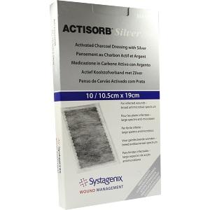 ACTISORB 220 SILVER 19x10.5cm steril, 10 ST