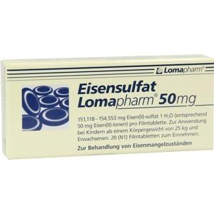 Eisensulfat Lomapharm 50mg, 20 ST