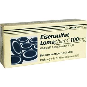 Eisensulfat Lomapharm 100mg, 20 ST