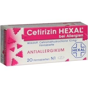 Cetirizin Hexal bei Allergien, 20 ST
