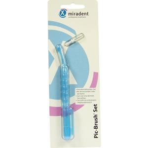 Miradent Pic-Brush Set transp.blau 1Halt+1B, 1 ST