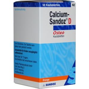 Calcium-Sandoz D Osteo Kautablette, 50 ST