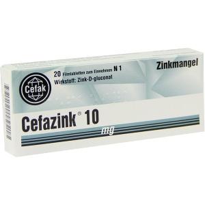Cefazink 10mg, 20 ST
